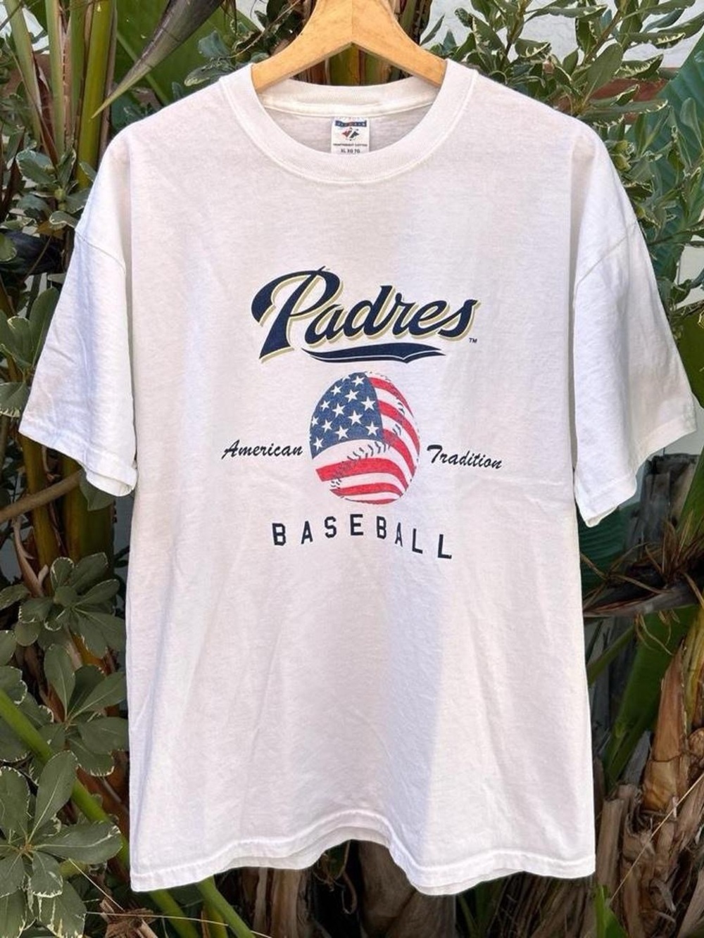 Vintage 2006 San Diego Padres Aflac All American Baseball T Shirt White XL